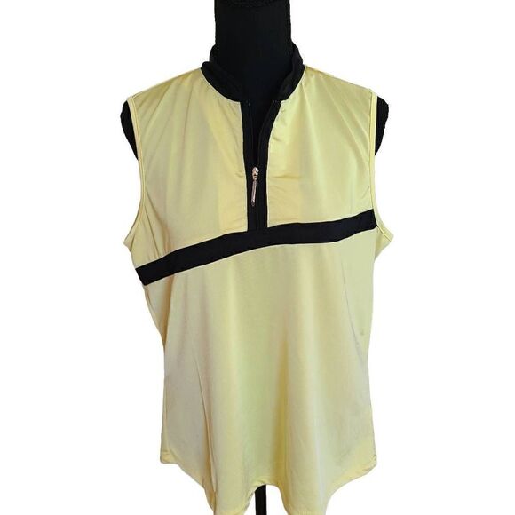 Jamie Sadock Womens Golf Sleeveless Mock Collar Tank Top Large - Picture 9 of 9